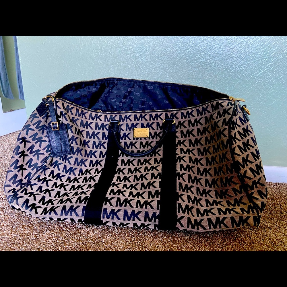 Michael Kors Black and Tan Women's Bag